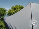 Faltzelt FleXtents PRO 3x6m Grau, mit 6 Seitenwänden