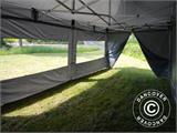 Tente Pliante FleXtents PRO 3x6m Gris, avec 6 cotés