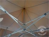 Pop up gazebo FleXtents PRO Peak Pagoda 6x6 m, Latte, Incl. 8 sidewalls