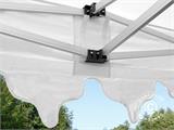 Carpa plegable FleXtents PRO "Morocco" 3x6m Blanco, incl. 6 lados