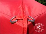 Pop up gazebo FleXtents PRO 3x6 m Red, incl. 6 decorative curtains