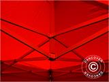 Pop up gazebo FleXtents PRO 4x4 m Red, incl. 4 sidewalls