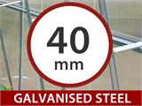 Greenhouse polycarbonate, Strong NOVA 12 m², 3x4 m, Silver