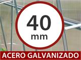 Invernadero de policarbonato Strong NOVA 12m², 3x4m, Plateado