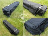 Tente Pliante FleXtents PRO 4x8m Noir, avec 6 cotés