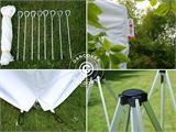 Tente Pliante FleXtents PRO 4x6m Blanc, avec 8 cotés