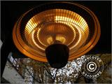 Lampada riscaldante a sospensione per il patio NAURU, 1500 W, Argento, SOLO 1 PZ. DISPONIBILE