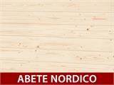 Tettoia in legno per auto, 3,6x5,12x2,32m, 11,7m², Naturale SOLO 1 PZ. DISPONIBILE
