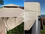 Gazebo Osiris 3x3 m, Dark beige