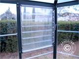 Serre orangerie en polycarbonate OASIS, Hexagonal 8,6m², Palram/Canopia, 3,16x3,63x2,89m, Anthracite