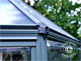 Orangery polycarbonate OASIS, Hexagonal 3.91 m², Palram/Canopia, 2.13x2.47x2.67 m, Anthracite