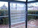 Serra orangerie in policarbonato OASIS, Esagonale 3,91m², Palram/Canopia, 2,13x2,47x2,67m, Antracite