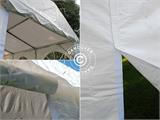 Partyzelt SEMI PRO Plus 3x6m  PVC, Weiß 