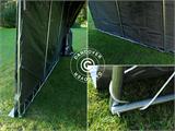 Tenda magazzino PRO 2,4x3,6x2,34m PE, Grigio