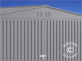 Metallgarage 3,8x4,8x2,32m ProShed®, Aluminium Grau