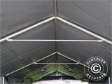 Tente de Stockage PRO XL 4x12x3,5x4,59m, PVC, Gris