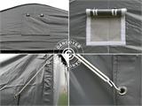 Carpa garaje PRO 3,6x6x2,7m PVC con cubierta para suelo, Gris