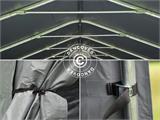 Carpa garaje PRO 3,6x6x2,7m PVC con cubierta para suelo, Gris