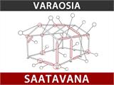 Pikateltta FleXtents Steel 3x3m Valkoinen, sis. 4 sivuseinää