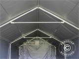 Tente de Stockage PRO 3x6x2x2,82m, PVC, Gris