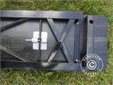 Beer Table Set PRO 200x60x78 cm, Black