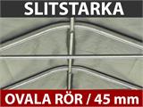 Garagetält PRO 3,6x6x2,7m PE med golvtäck, Grå