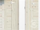 Abri adossé en bois 1,65x2,22x2,1m, 3,6m², Naturel