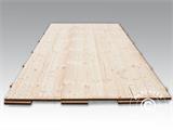 Partyzelt-Holzfußboden, 150x50x2,2cm, Kieferholz, 18 m²