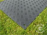 Pavimento para festas e tapete de proteção para o solo, 0,96 m², 80x120x0,6cm, Preto, 1 peça.