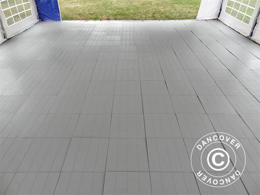 Plastic flooring Basic, Piastrella, Grey, 18.72  m²