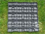 Decking tiles WPC Click-Floor, Lines, 30x30 cm, 9 pcs/box, Grey ONLY 1 SET LEFT