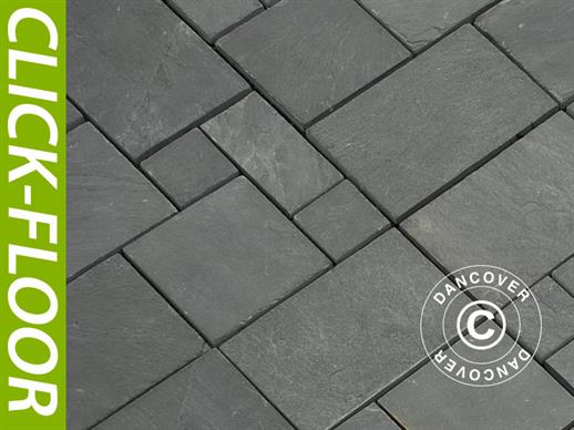Decking tiles Click-Floor, Natural Stone, 30x30 cm, 9 pcs/box, Grey ONLY 1 PC. LEFT