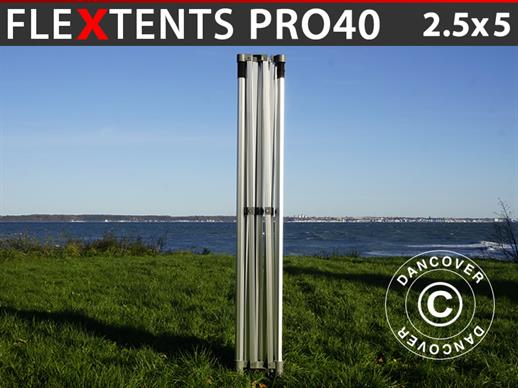 Alumiiniumraam pop up aiatelgi FleXtents PRO 2,5x5m, 40mm