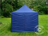 Gazebo pieghevole FleXtents Xtreme 50 3x3m Blu scuro, inclusi 4 fianchi