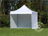 Vouwtent/Easy up tent FleXtents PRO 3x3m Wit, inkl. 4 Zijwanden