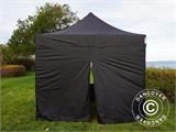 Tente Pliante FleXtents PRO 3x3m Noir, avec 4 cotés Tente Pliante FleXtents PRO 3x3m Noir, avec 4 cotés