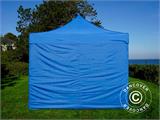 Faltzelt FleXtents PRO 3x3m Blau, mit 4 Seitenwänden