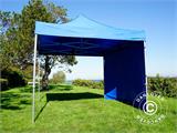 Tente pliante FleXtents PRO 3x3m Bleu, avec 4 cotés