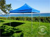 Carpa plegable FleXtents Xtreme 50 3x3m Azul, incl. 4 lados