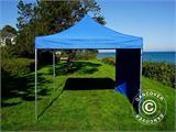 Tente pliante FleXtents Xtreme 50 3x3m Bleu, avec 4 cotés