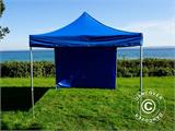 Tente pliante FleXtents Xtreme 50 3x3m Bleu, avec 4 cotés