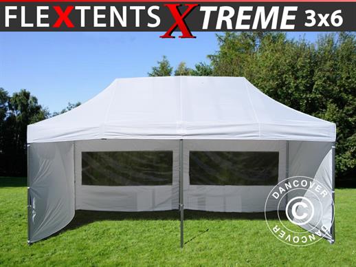 Tente pliante FleXtents Xtreme 50 3x6m Blanc, avec 6 cotés Tente pliante FleXtents Xtreme 50 3x6m Blanc, avec 6 cotés