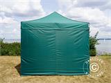 Gazebo pieghevole FleXtents Xtreme 50 3x3m Verde, inclusi 4 fianchi