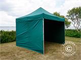 Tente pliante FleXtents Xtreme 50 3x3m Vert, avec 4 cotés