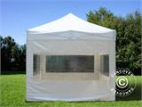 Gazebo pieghevole FleXtents Xtreme 50 3x3m Bianco, inclusi 4 fianchi