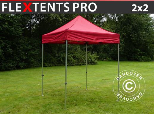 Tenda Dobrável FleXtents PRO 2x2m Vermelho