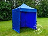 Tente pliante FleXtents PRO 2x2m Bleu, avec 4 cotés