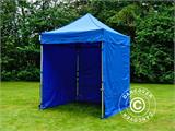 Tente pliante FleXtents PRO 2x2m Bleu, avec 4 cotés