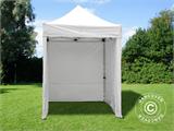 Carpa plegable FleXtents PRO 2x2m Blanco, Incl. 4 lados