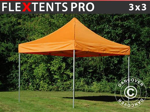 Vouwtent/Easy up tent FleXtents PRO 3x3m Oranje